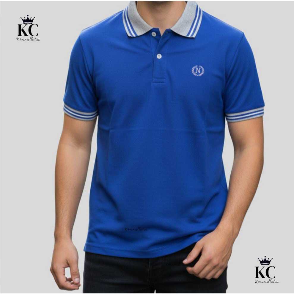 KAOS KERAH NVD (polo shirt) kaos polo kombinasi M-2XL / kaos wangky casual bordir / ATASAN PRIA