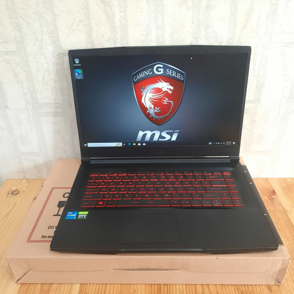 Laptop Second Laptop MSI GF63 Thin 11UC, Intel Core i5-11400H, Gen 11Th, Ram 16/512Gb SSD, #DualVga: