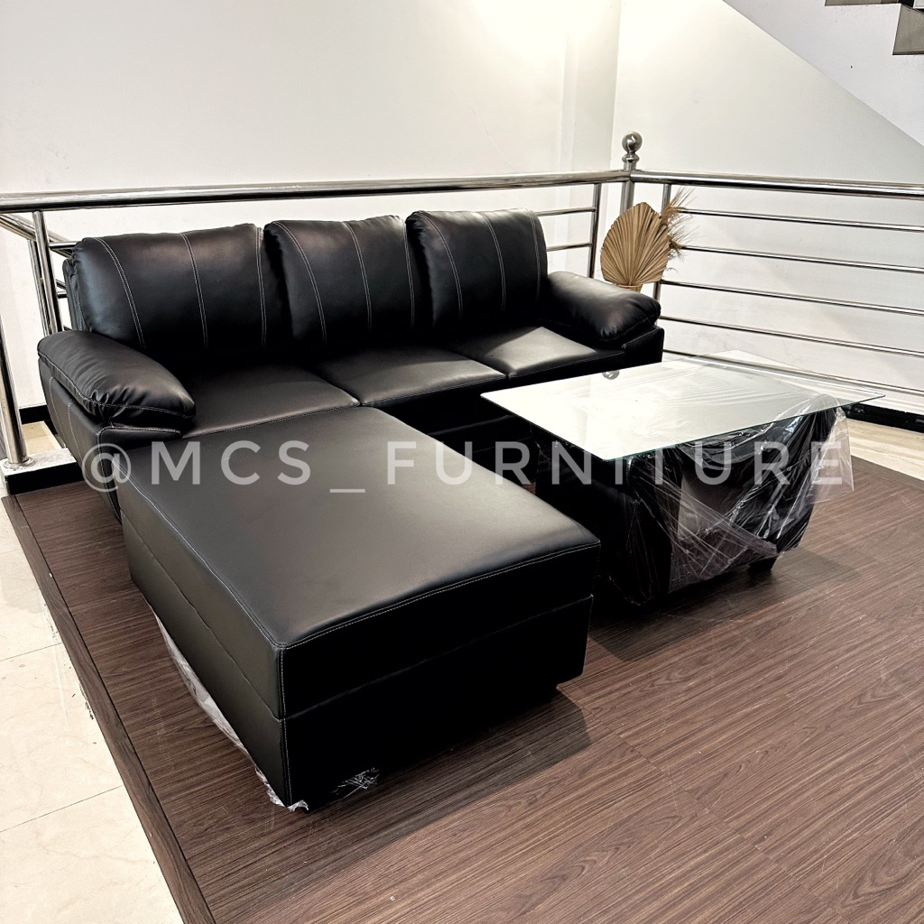 Sofa L Boxer Plenuk Kursi Santai (bisa custom warna) Mebel Furniture Semarang