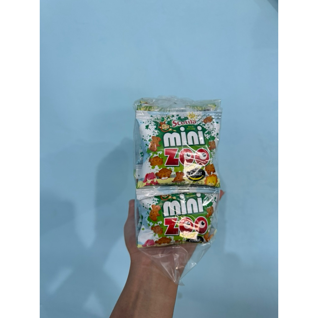 Biskut Mini zoo - Isi 20 Pcs | biskuit coklat karakter lucu
