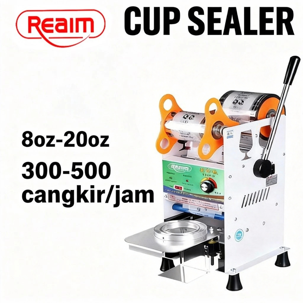 Reaim Sealer Alat Press Plastik Sealer Plastik Press Cup Sealer