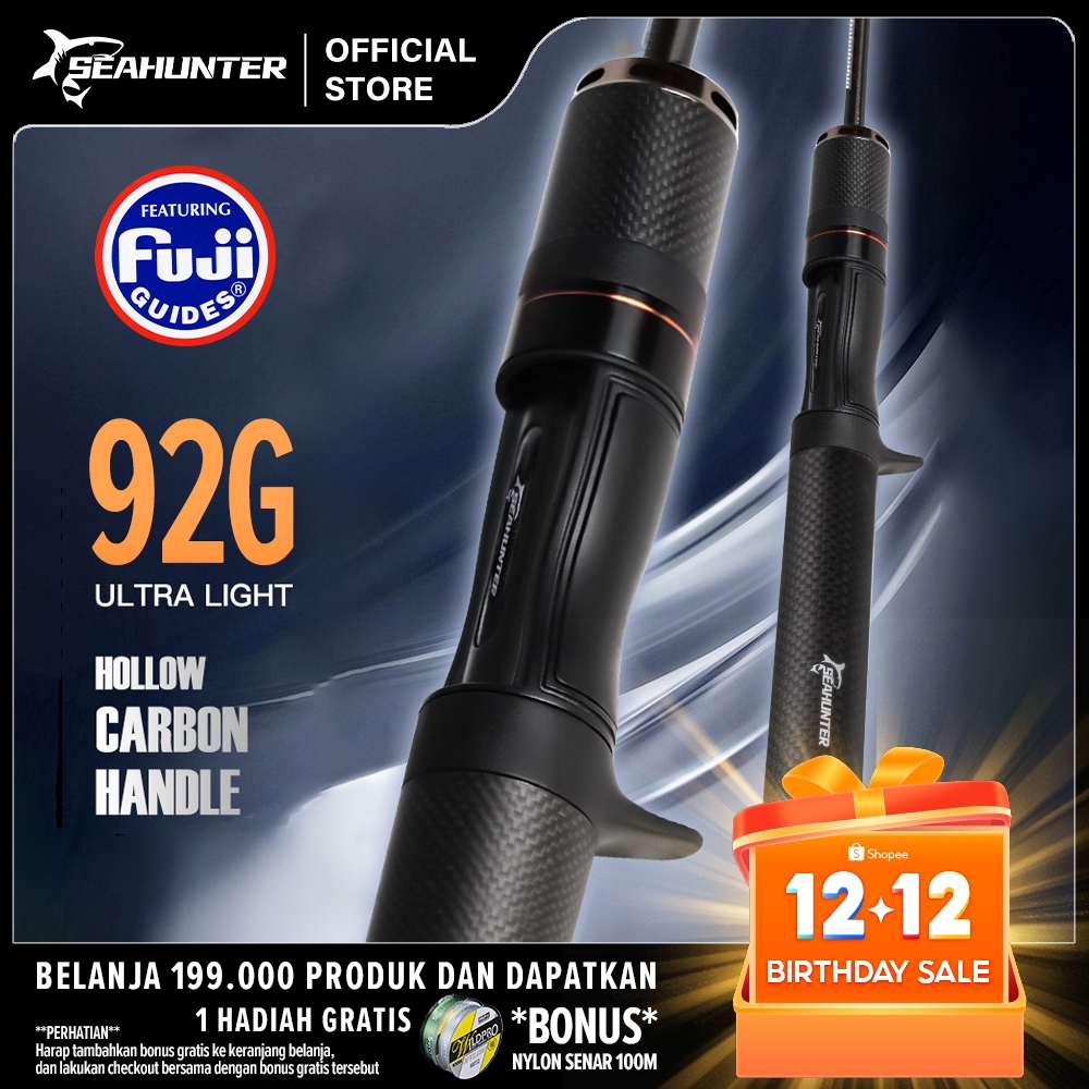 [OFFICIAL] SEAHUNTER Black Arrow PRO Joran Pancing,FUJI Gudang Panjang Joran BC Casting/Spinning 1.5