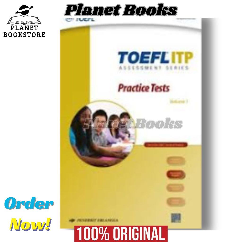 BUKU TOEFL ITP PRACTICE TESTS PENERBIT ERLANGGA