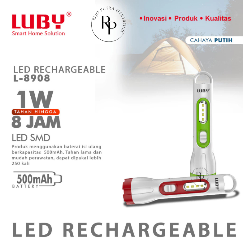 LUBY SENTER L-8908 | SENTER RECHARGEABLE LED LUBY ORIGINAL | SENTER CAS LUBY
