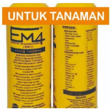 EM4 100 ml repack UNTUK TANAMAN PERTANIAN bakteri u produksi kompos