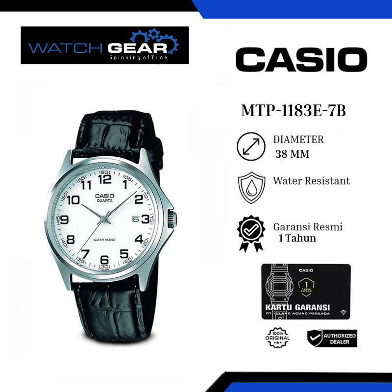 Casio MTP-1183E-7B Pria Analog Quartz Watch