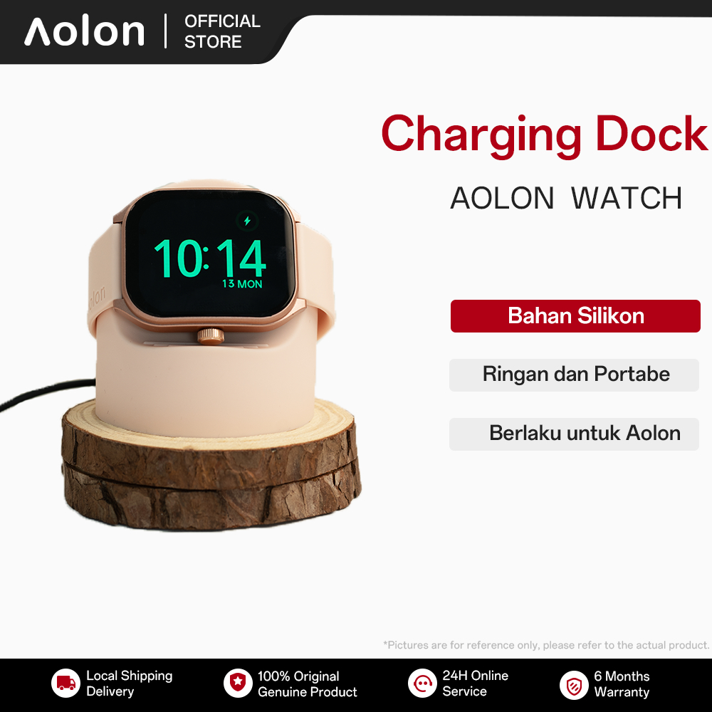 Aolon Smartwatch Dock Pengisian Daya Silikon Smartwatch Original