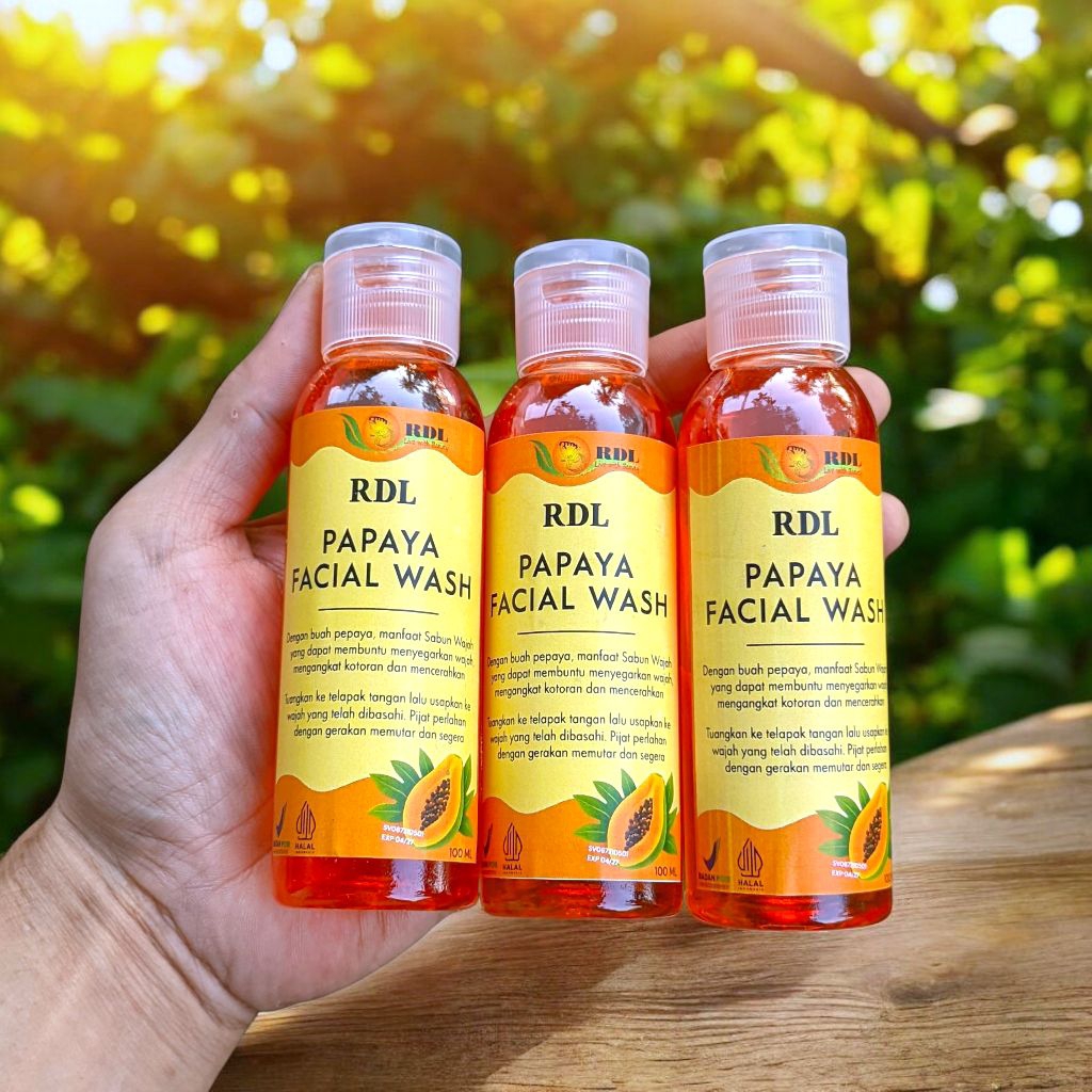 PROMO RDL || PAPAYA FACIAL WASH KENTAL || SABUN PEPAYA CAIR || SABUN WAJAH || SABUN MUKA GLOWING