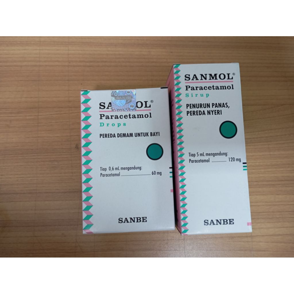 Sanmol Paracetamol Sirup - Obat Penurun Panas / Demam Anak