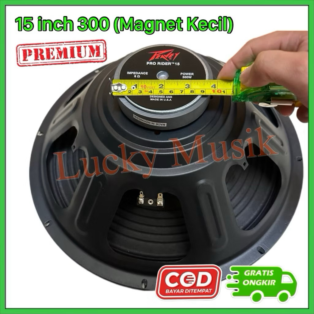 Speaker component Peavey Pro rider 15 Inch 300 Watt mid low 8 ohm speaker 15 inch 300 watt speaker p