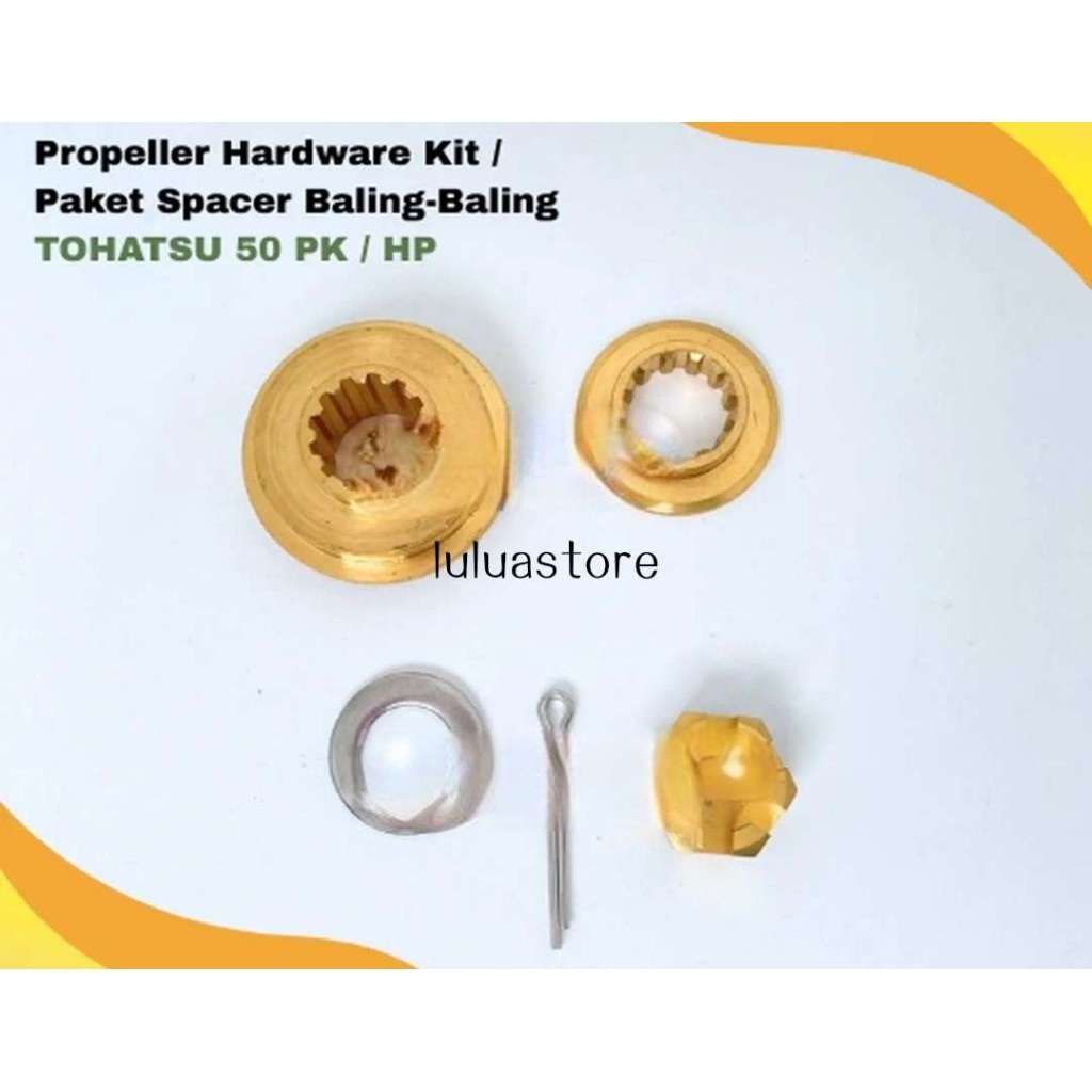 Propeller Hardware Kit / Paket Spacer Baling-Baling TOHATSU 50 PK / HP