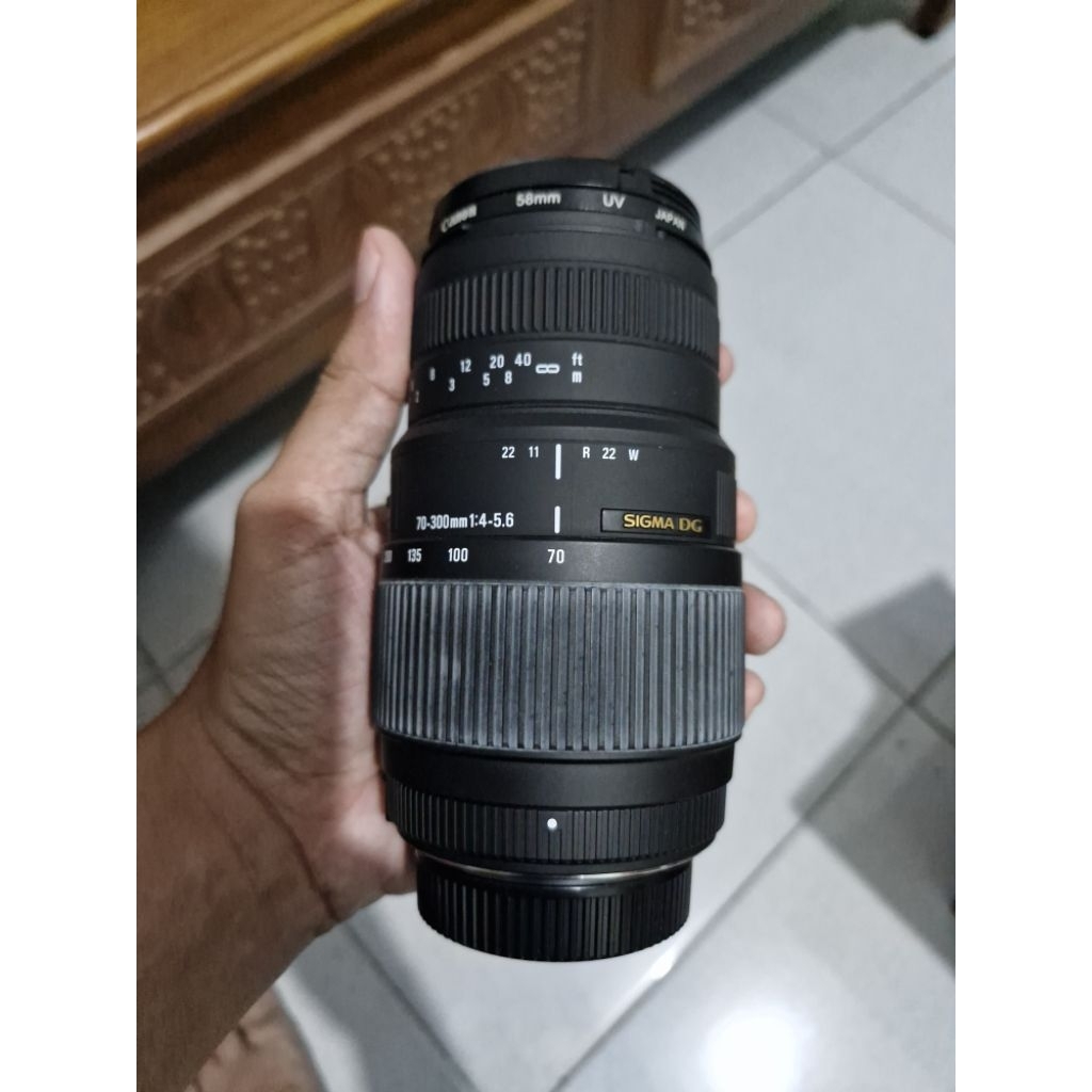 Lensa Sigma 70-300 DG for Nikon second bekas