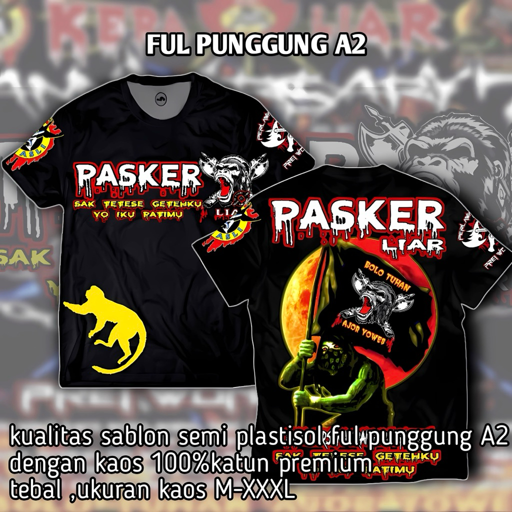 kaos pasker liar original ikspi kera sakti terbaru kaos distro disain terbaru PASKER LIAR ORIGINAL  