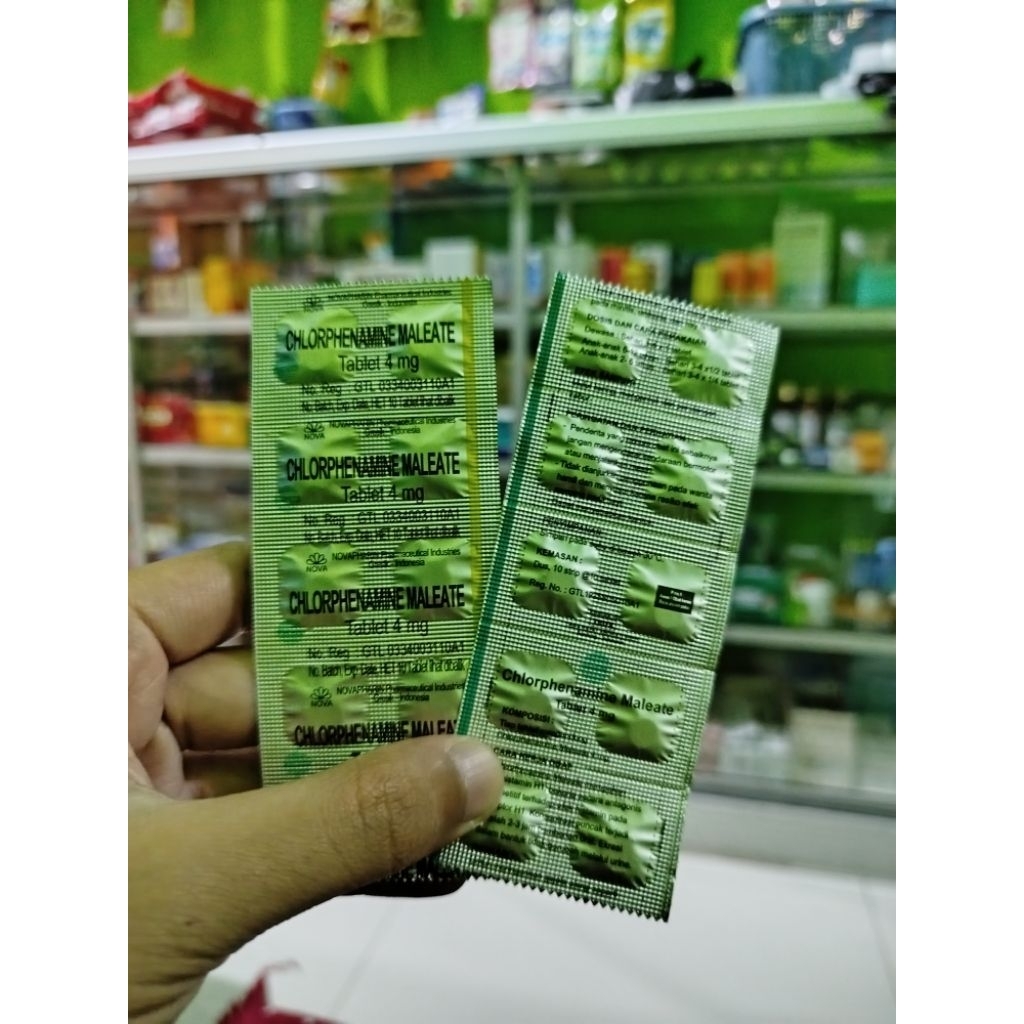 Chlorphenamine Maleate (CTM) Tablet GENERIK ( Obat gatal, kaligata, biduran, dan alergi.)