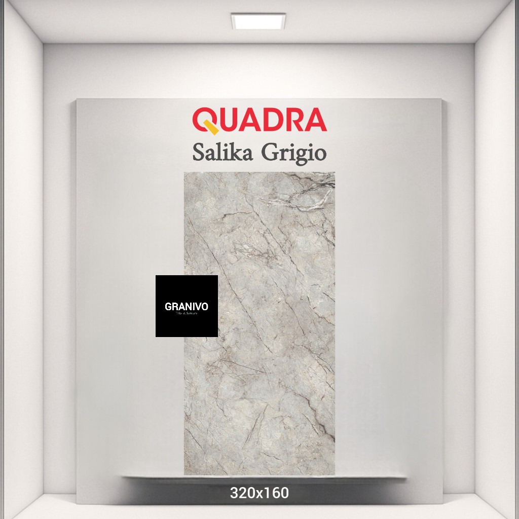 QUADRA SALIKA GRIGIO SALICA GRANITE TILES GRANIT TILE SLAB 320 x 160 ( 5,12 m² )