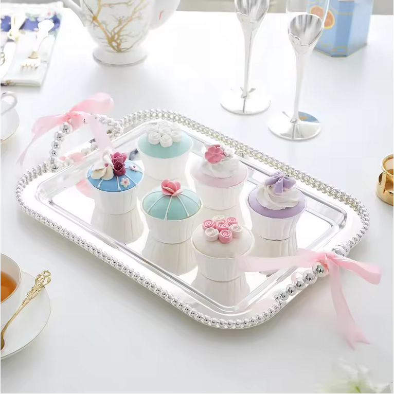 Nampan Saji 3 Set Wadah Makanan / Baki Makanan Food Tray / Nampan Saji Prasmanan Aesthetic