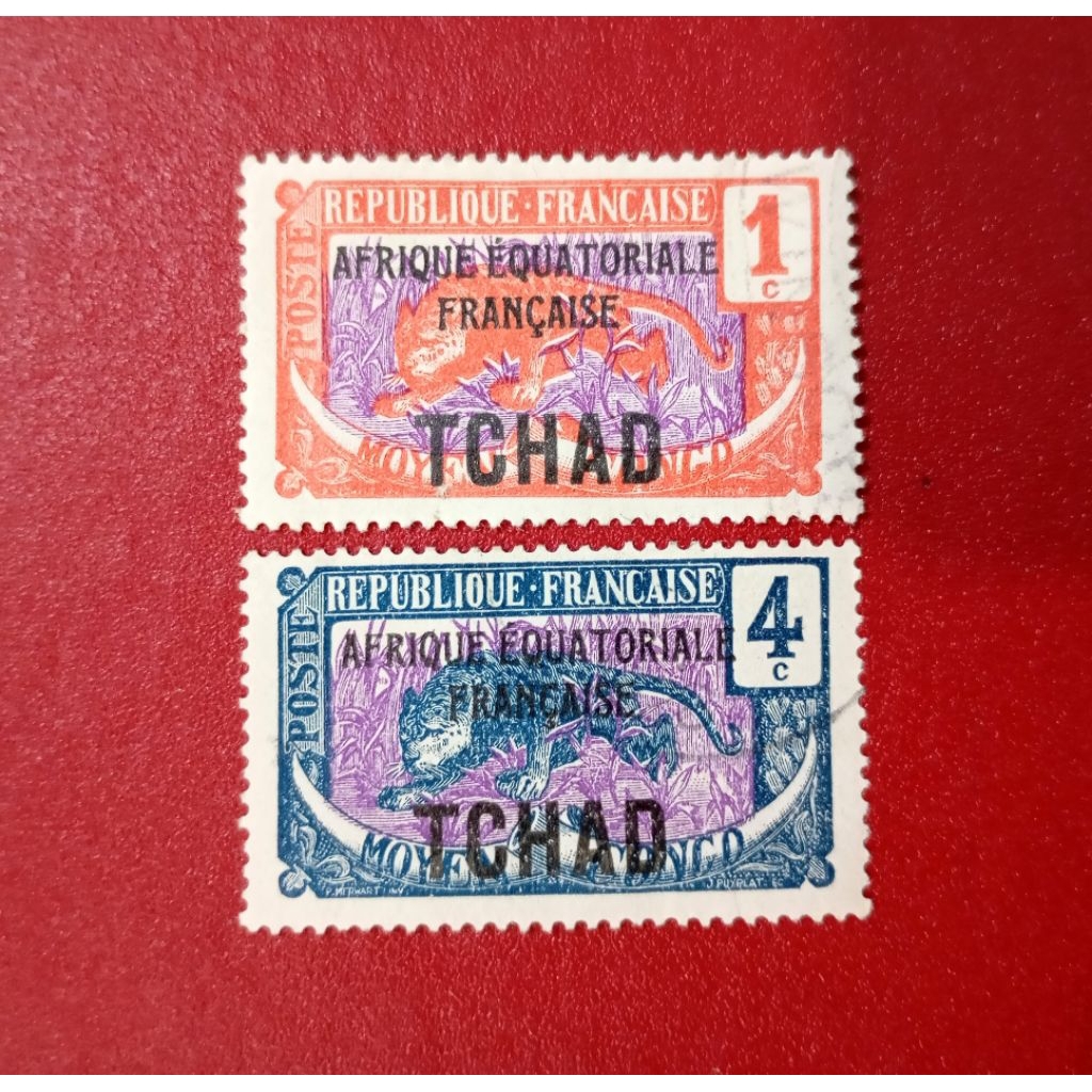 PRANGKO REPUBLIQUE FRANCAISE CETAK TINDIH TCHAD
