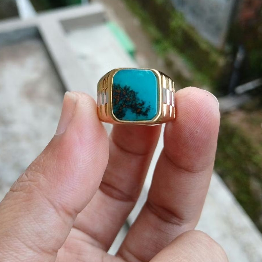 cincin bacan kembang kotak natural