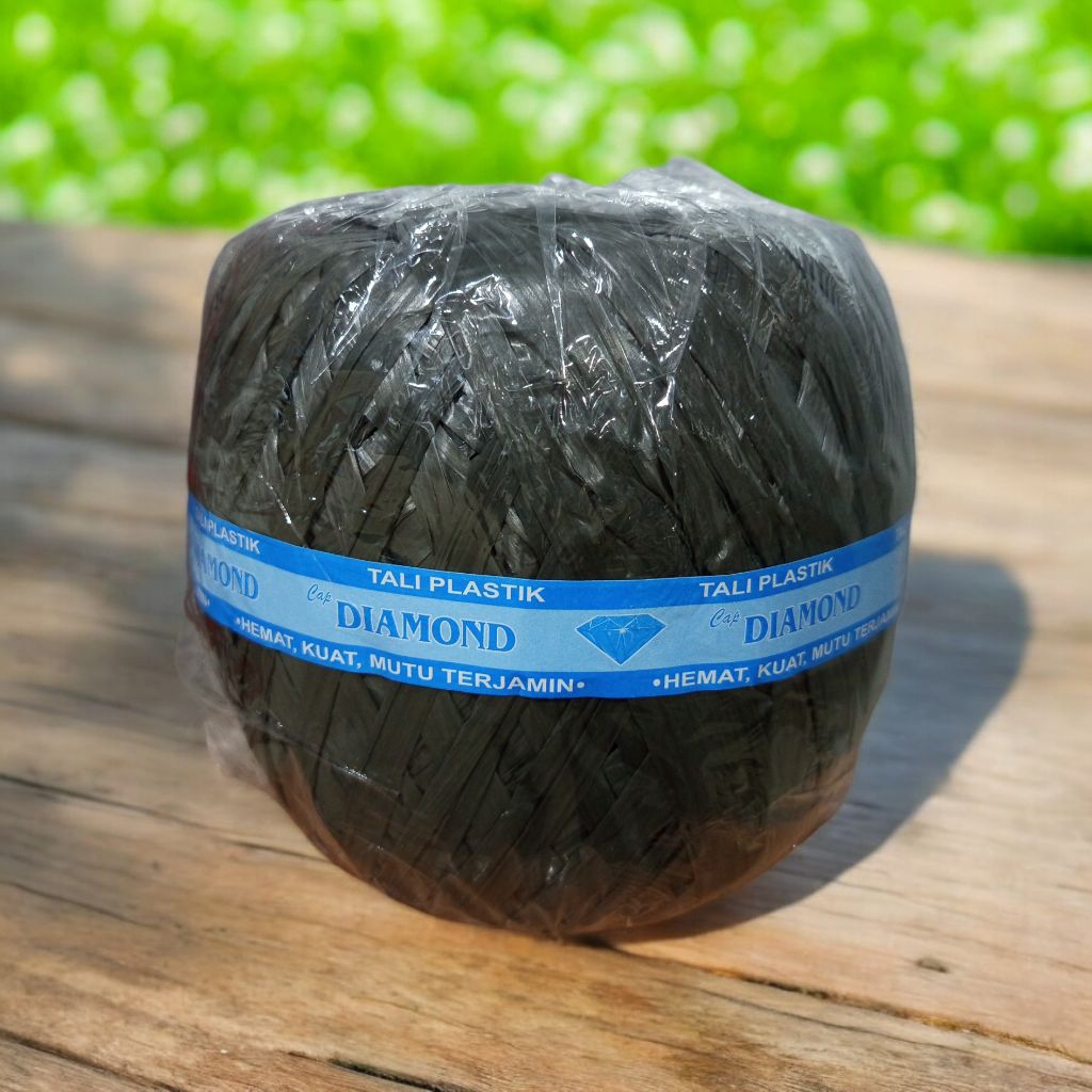 Tali Rafia 1kg full tali plastik tali hitam murah