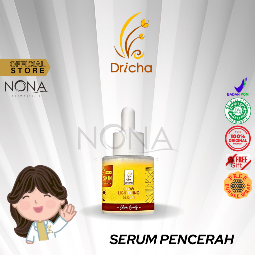 Dricha glow lightening serum/serum pencerah wajah dan untuk memudarkan flek