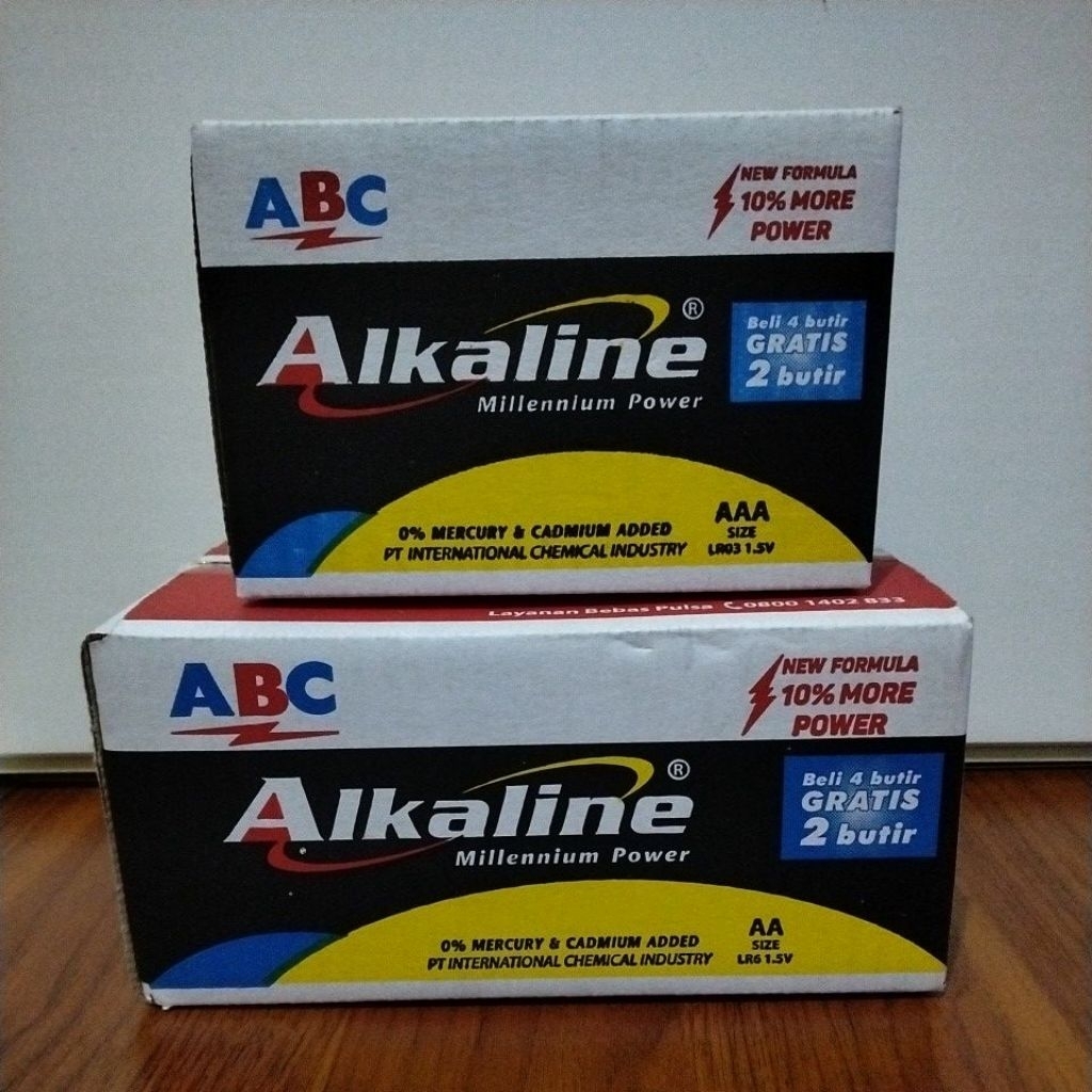 Swallashop.Id Baterai Alkaline Abc // 1 Box Aa/Aaa ( 6X12 = 72 Pcs Baterai ) - Alkaline Battery