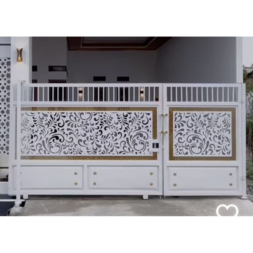 pagar cutting laser minimalis rumah