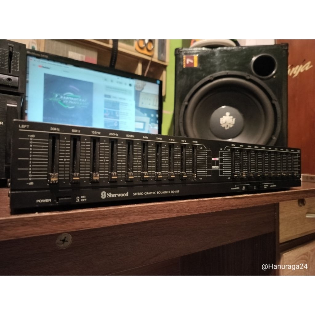 Equaliser sherwood EQ450B/equaliser 10x2canel/eqaliser sherwood
