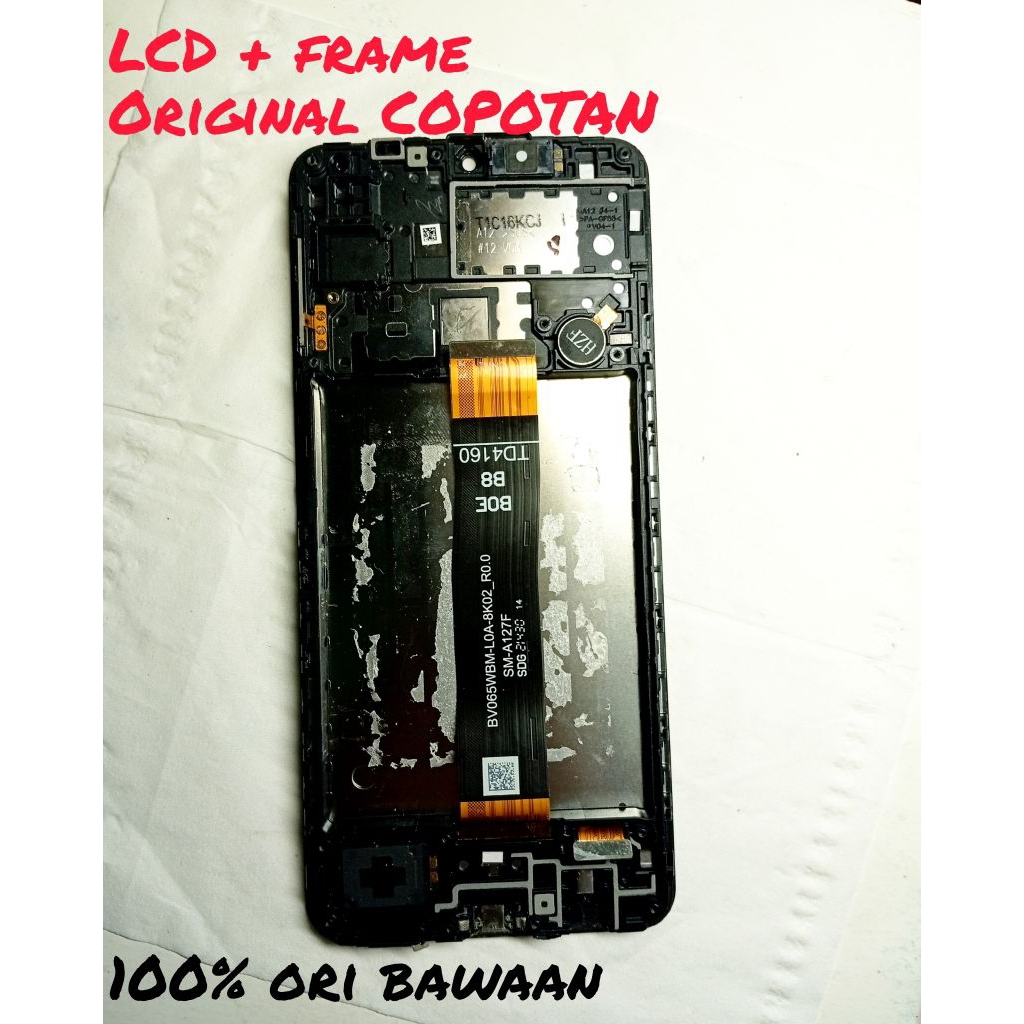 LCD + TS + Frame SAMSUNG A12 SM-A127f ori copotan