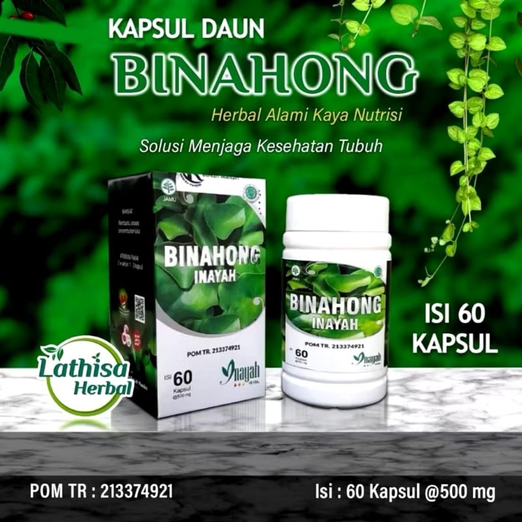 kapsul daun binahong inayah