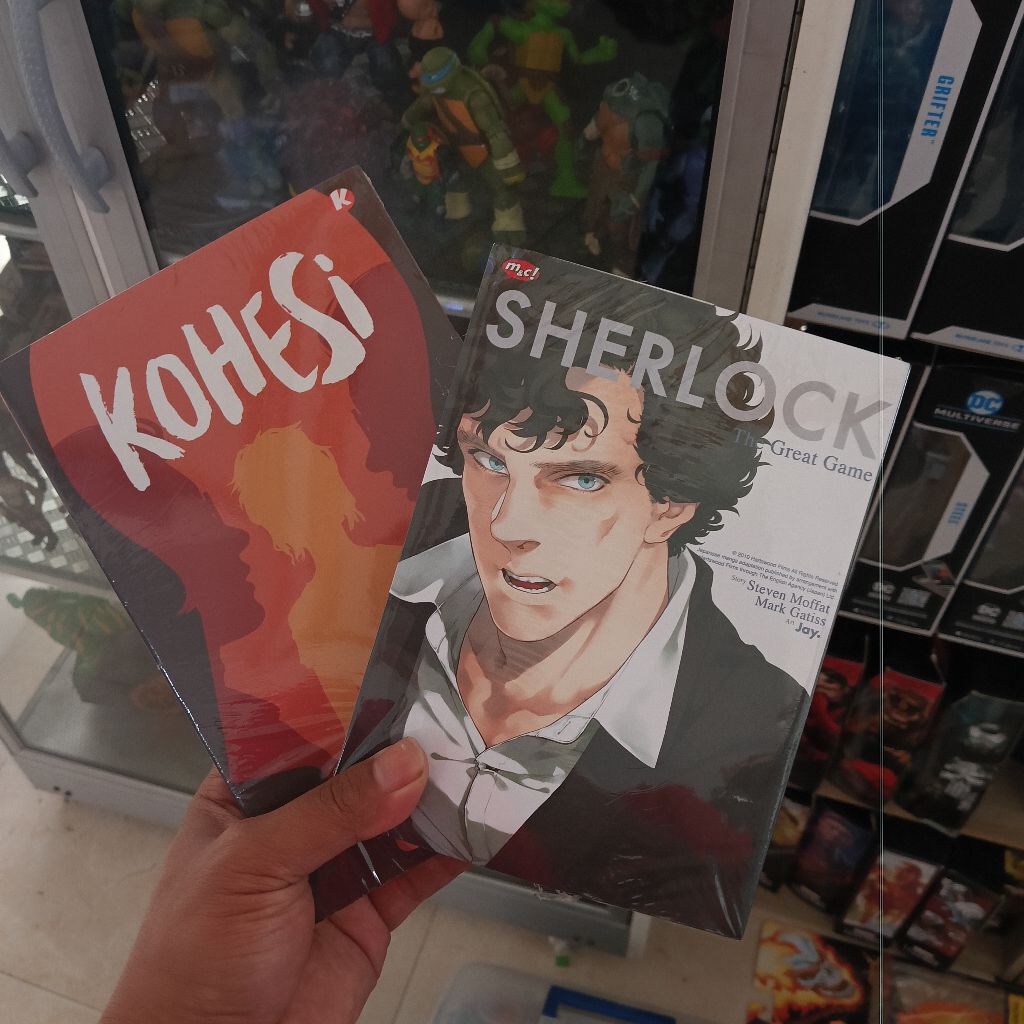 buku komik sherlock holmes the great game dan kohesi set ori gramedia