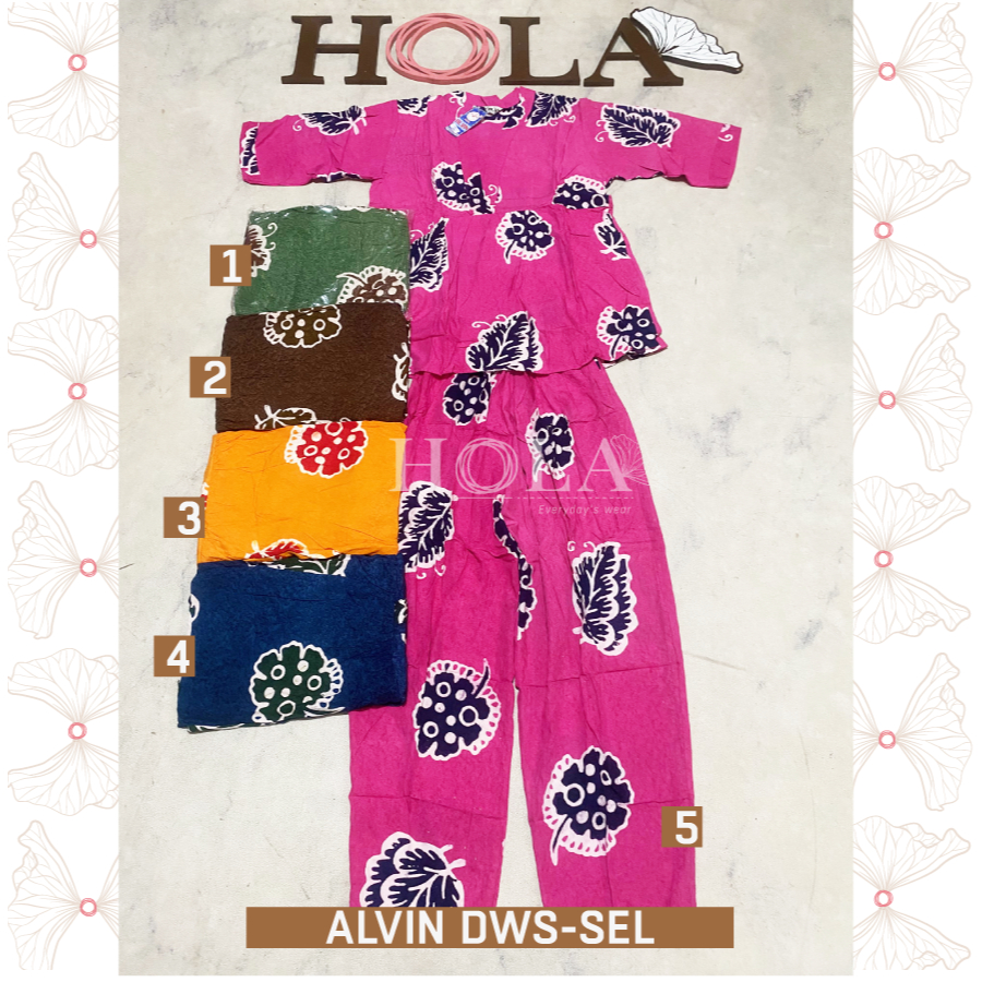HOLA_FASH | A-Setelan Cp Alvin Dewasa tangan 3/4 , Setelan Batik, Homie oneset, setcel rumah adem