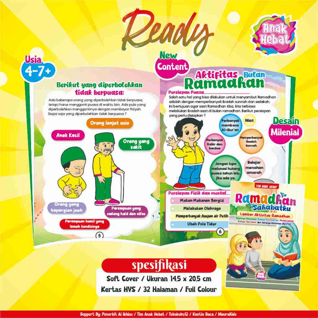 BUKU KEGIATAN RAMADHAN (KBR) ANAK HEBAT - RAMADHAN SAHABATKU