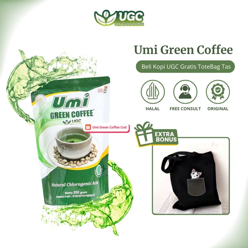 [KEMASAN BARU] UMI GREEN COFFEE ORIGINAL BPOM PELANGSING ORIGINAL