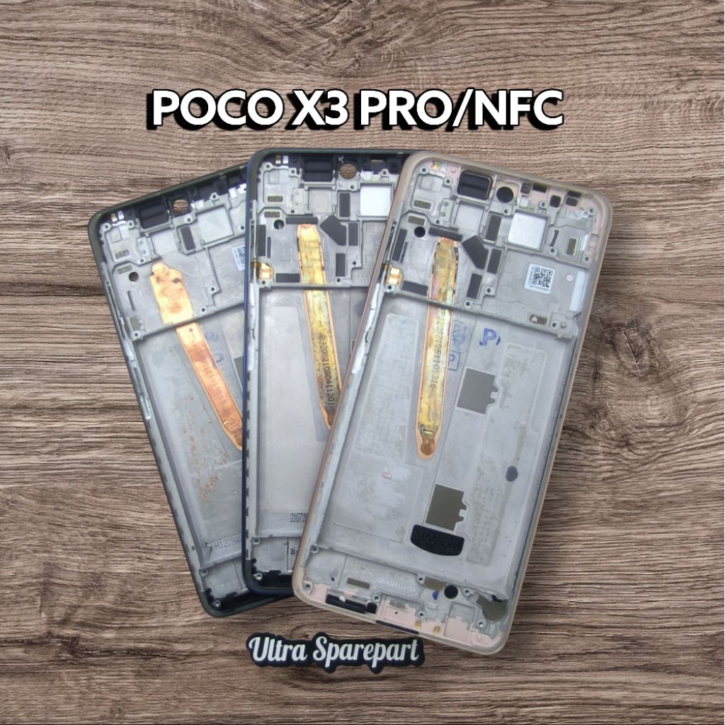 TULANG RANGKA CASIS TATAKAN LCD FRAME BAZEL SAMPING PCO X3 PRO/NFC ORIGINAL 100% COPOTAN CABUTAN BEK