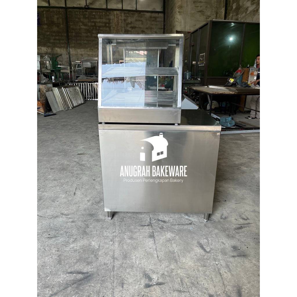 display etalase warmer fried chicken