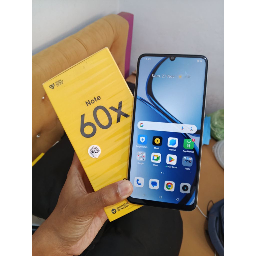 Realmi Note 60X Ram 4+8/64 Fullset Ori Mulus