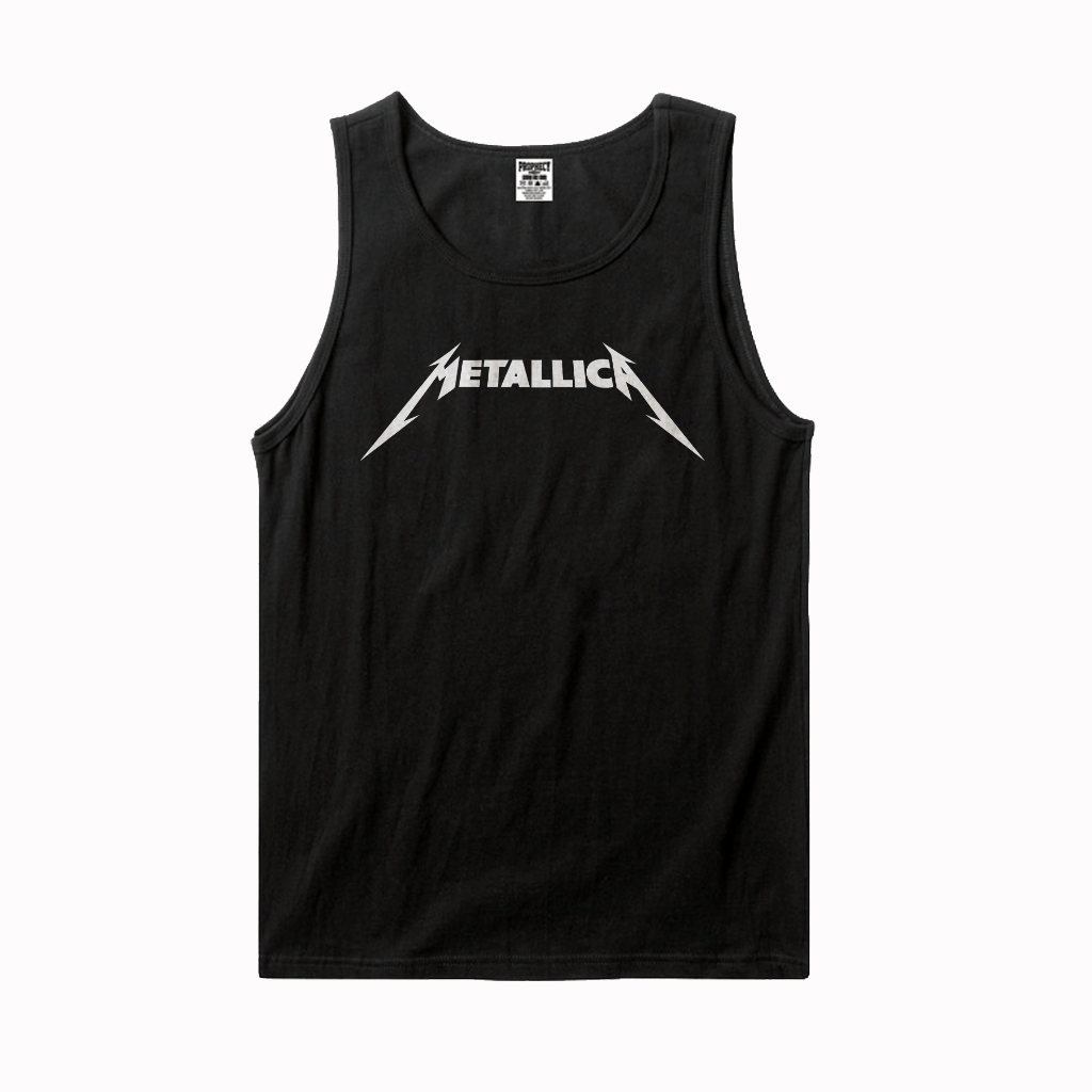 24s / KAOS / SINGLET / KAOS LEKBONG BAND METALLICA FONT LOGO / TANKTOP / LEKBONG