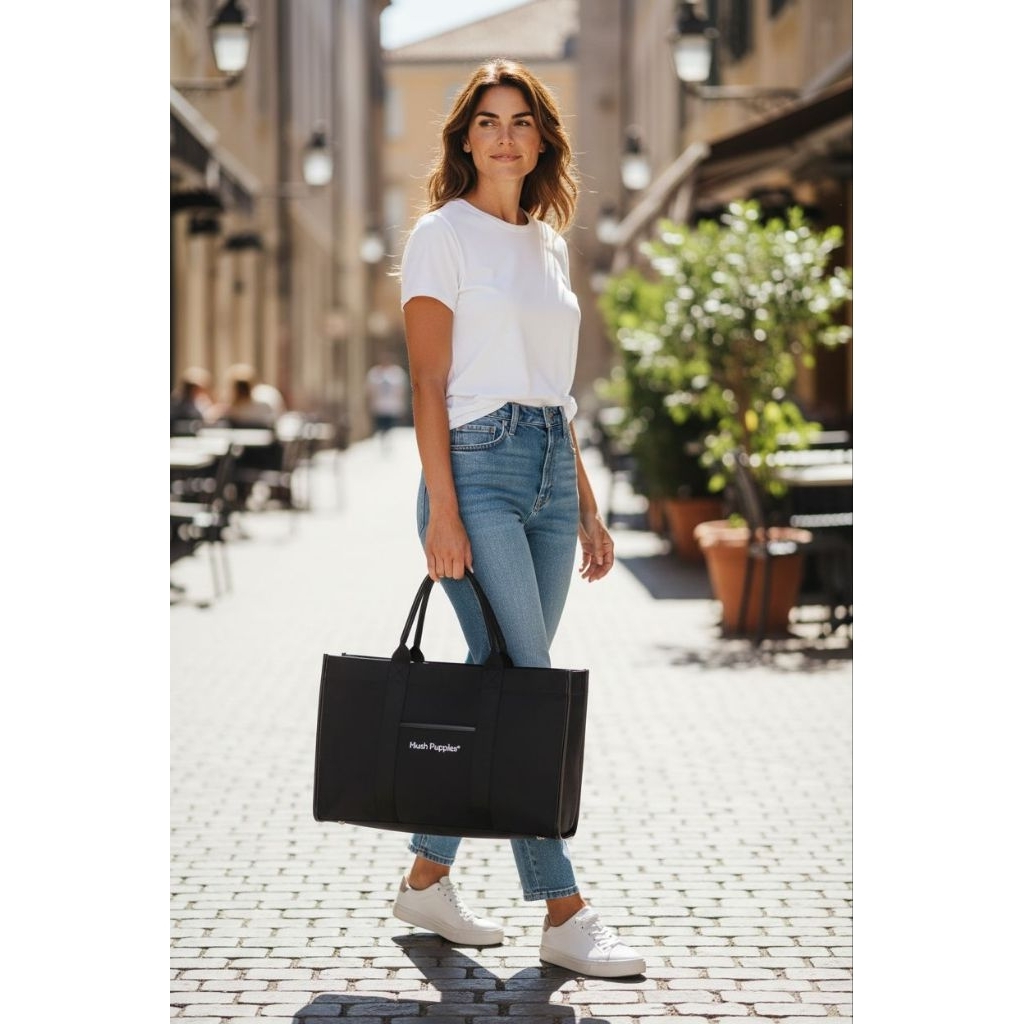 Tas tote Hush Puppies - Unisex Canvas Tote Bag Big