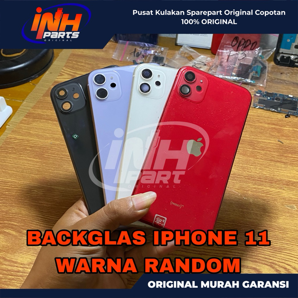 BACKDOOR BACKGLASS IPHONE 11 BEKAS COPOTAN
