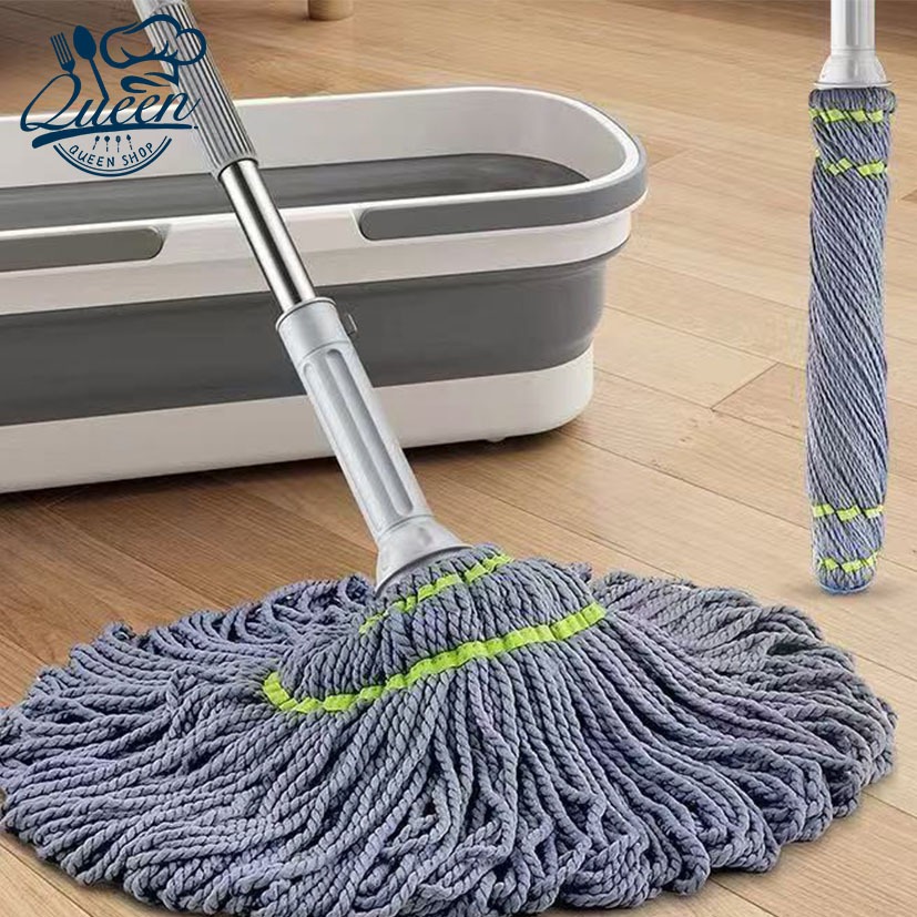 Alat Pel Lantai Peras Tarik Praktis Twist Mop / PEL / Pel Putar Otomatis Pel Tanpa Peras Tangan/Alat