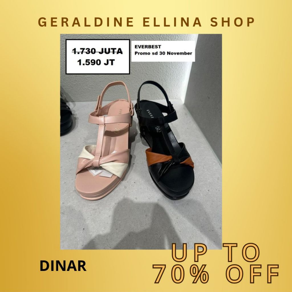 Sandal wedges EVERBEST sale ORIGINAL 100% Seri WELAS
