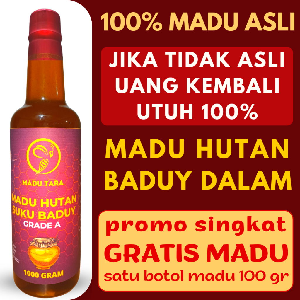 MADU HUTAN BADUY DALAM MADU ASLI MADU MENTAH MURNI RAW HONEY MADU TARA