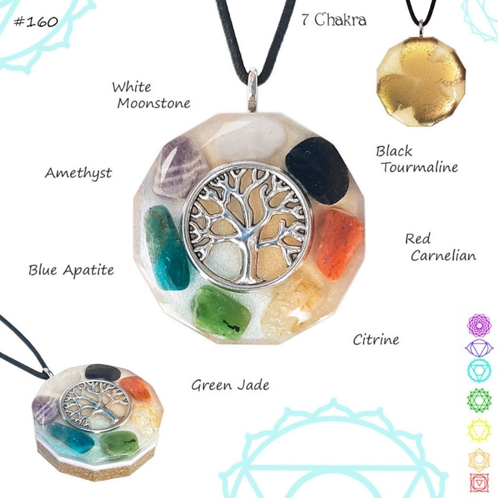 Kalung orgonite 7 chakra scalar energy kesehatan