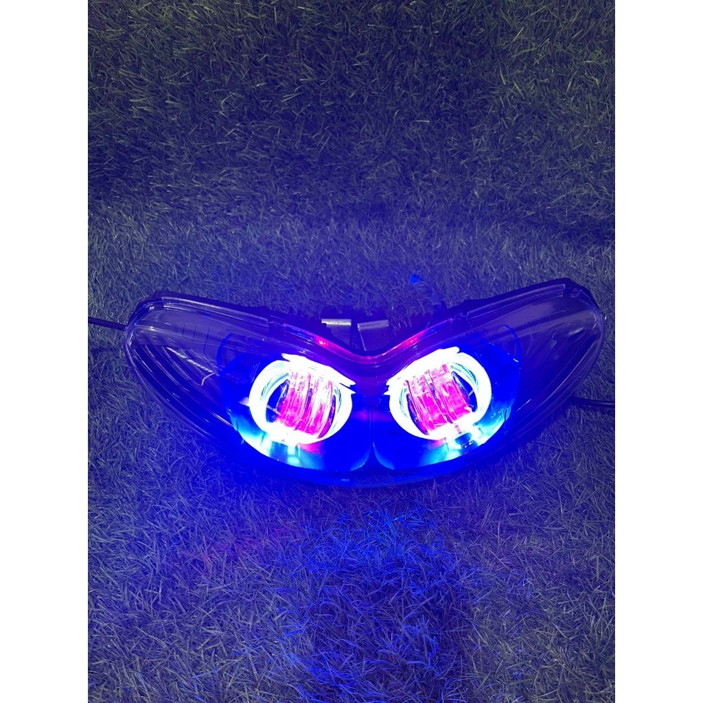 LAMPU BILED MOTOR JUPITER Z LAMA LED PROJECTOR CAHAYA PUTIH ANTI SILAU/LAMPU DEPAN BILED JUPITER Z