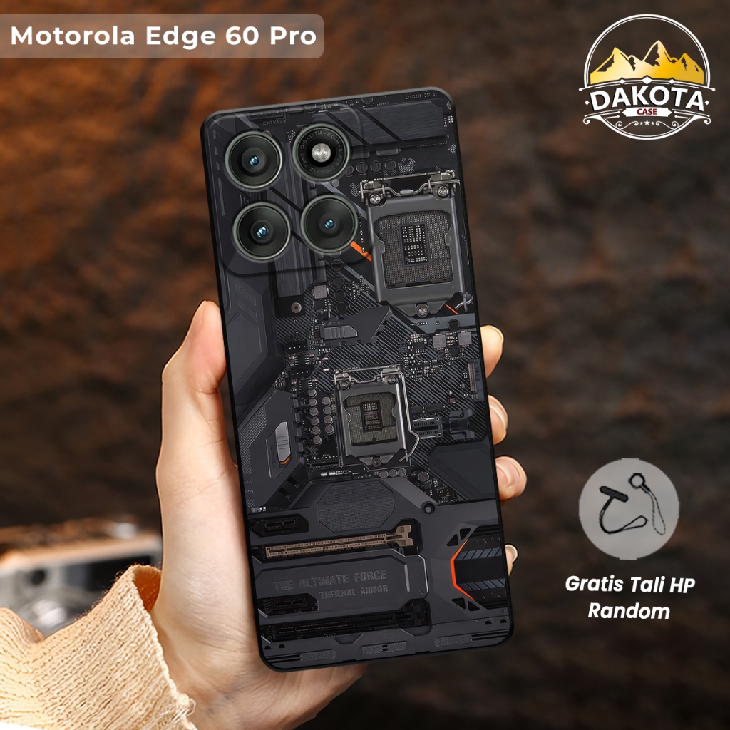 Case Motorola Edge 60 Pro | Motorola Edge 60 Fusion | Motorola G45 5G Motif Mesin HP | Casing siliko