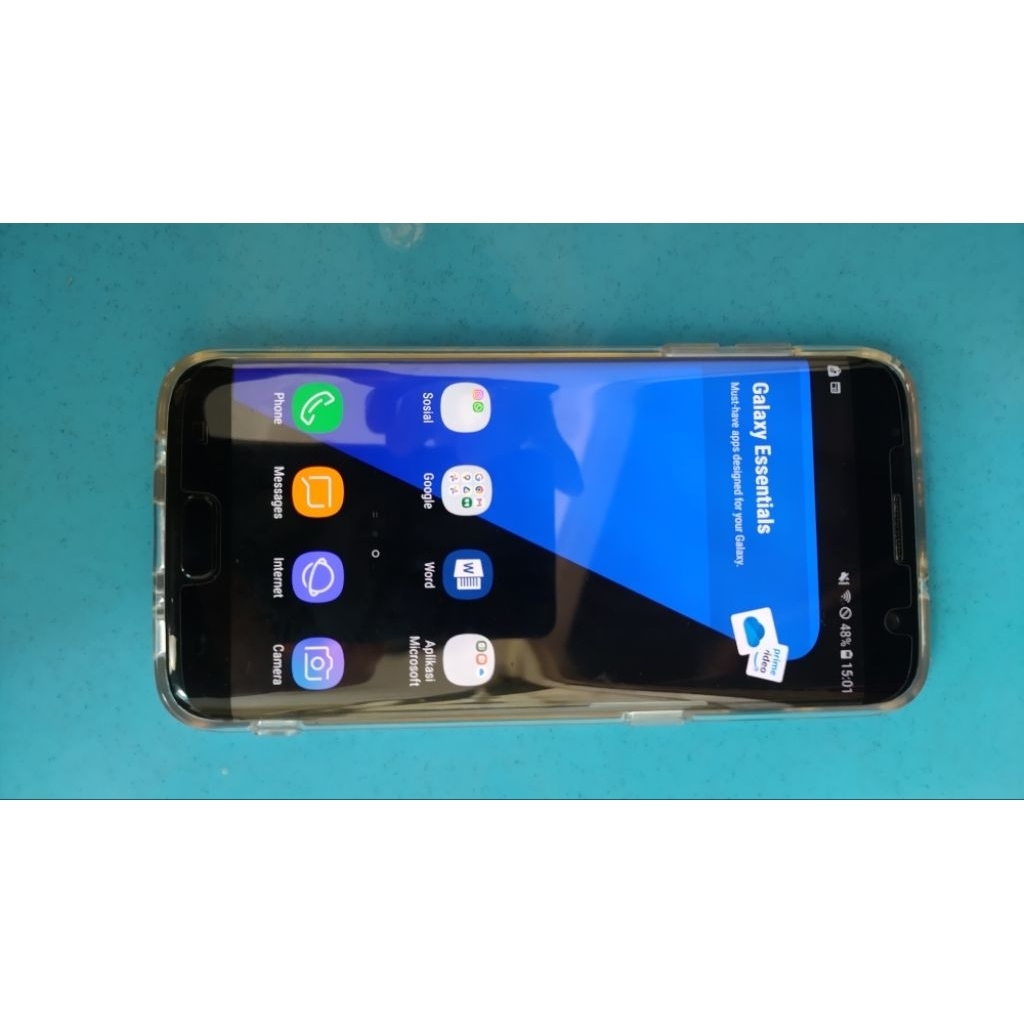 Samsung S7 edge mulus lengkap waterproof second bekas ram 4/32