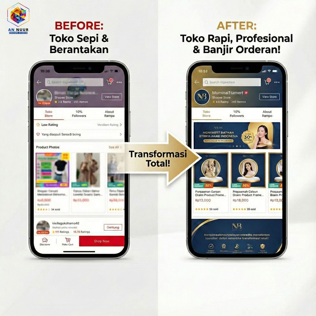 Jasa Edit Foto Produk • Clean & Estetik • Siap Upload Shopee Marketplace IG WA