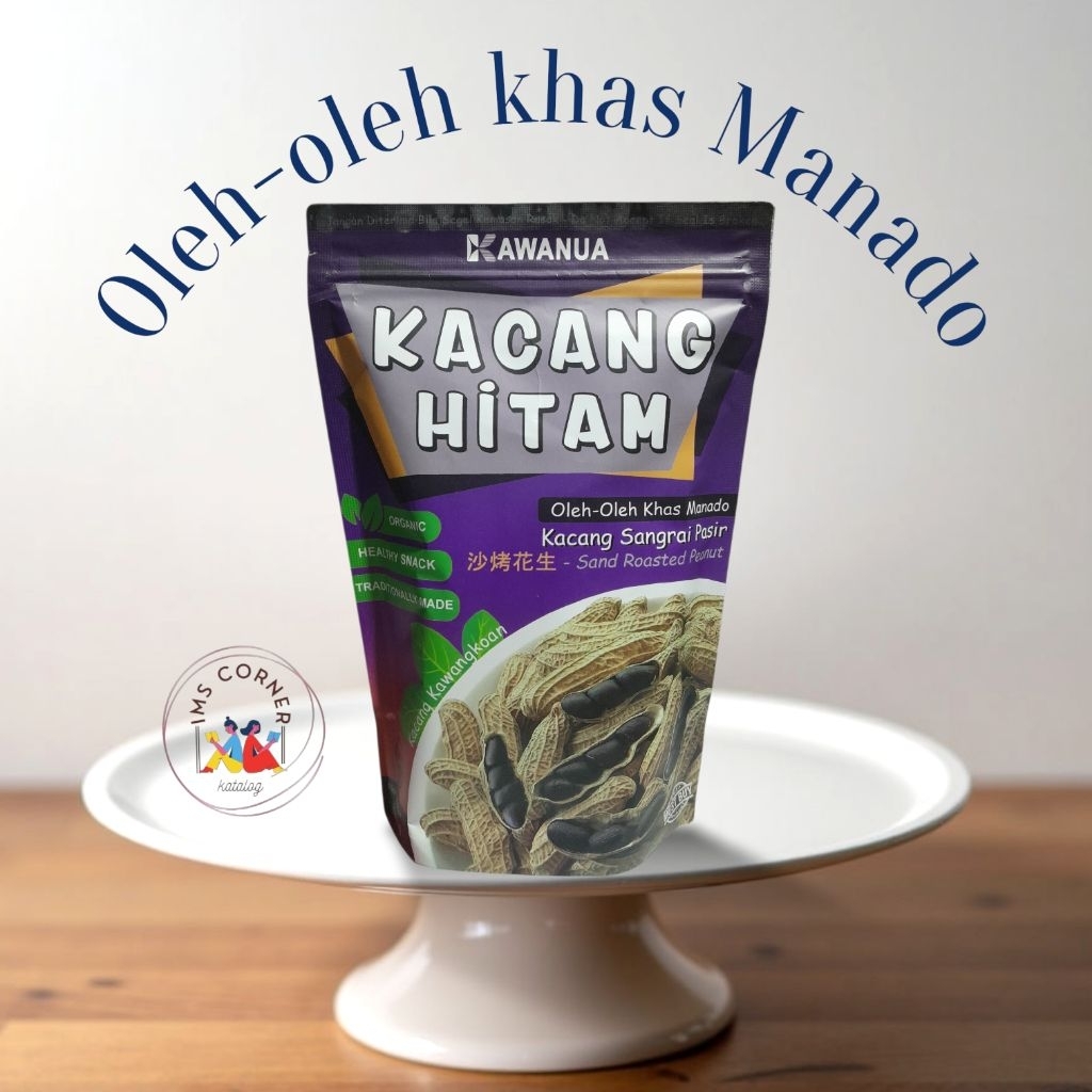 Kacang sangrai pasir Kacang Hitam khas ManadoKacang Kawangkoan