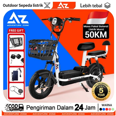 PROMO AKHIR TAHUN DL sepeda listrik dewasa Sepeda Motor Listrik 48v 12ah sepeda listrik Dengan Pedal