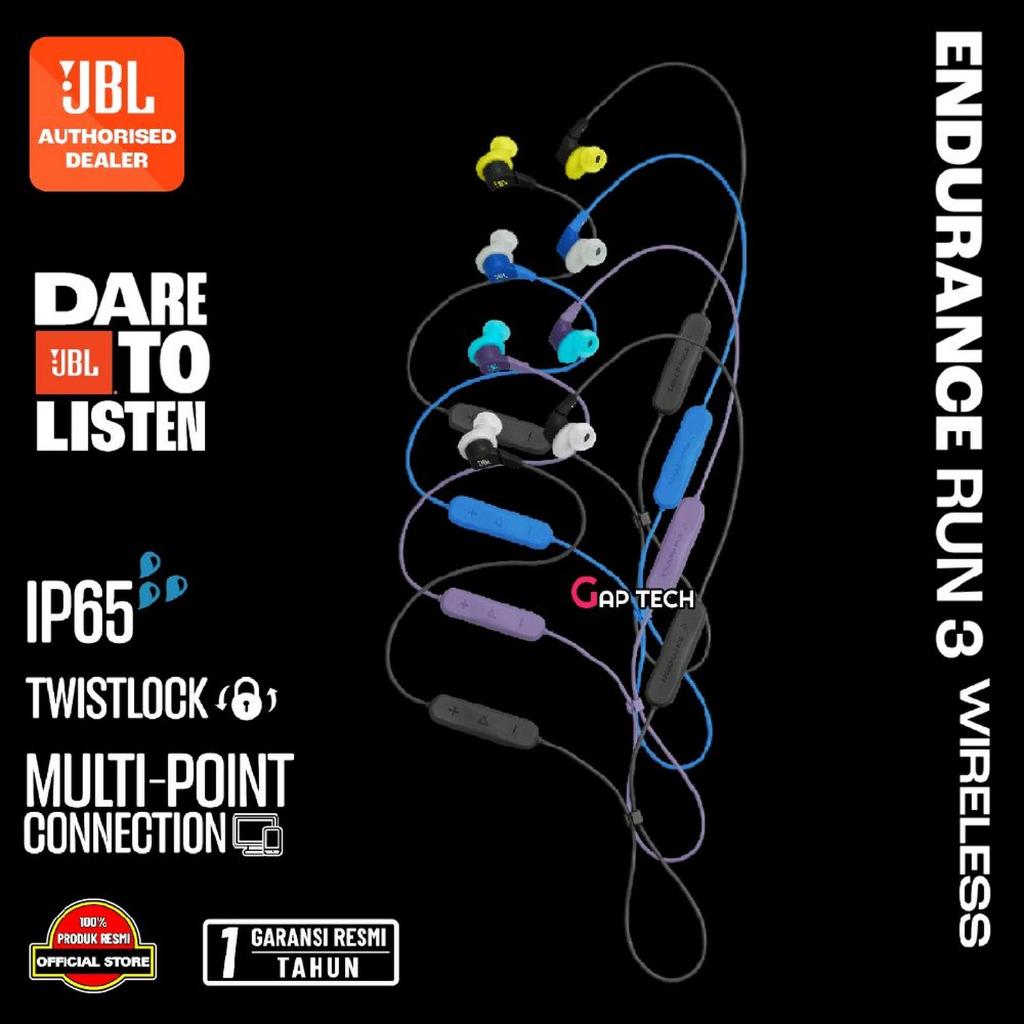 JBL Endurance RUN 3 / Run3 Wireless / BT - Wireless Sport Headphones Original